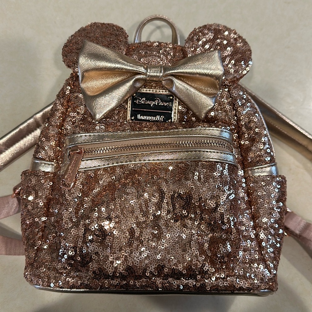 Loungefly Rosegold Minnie Backpack